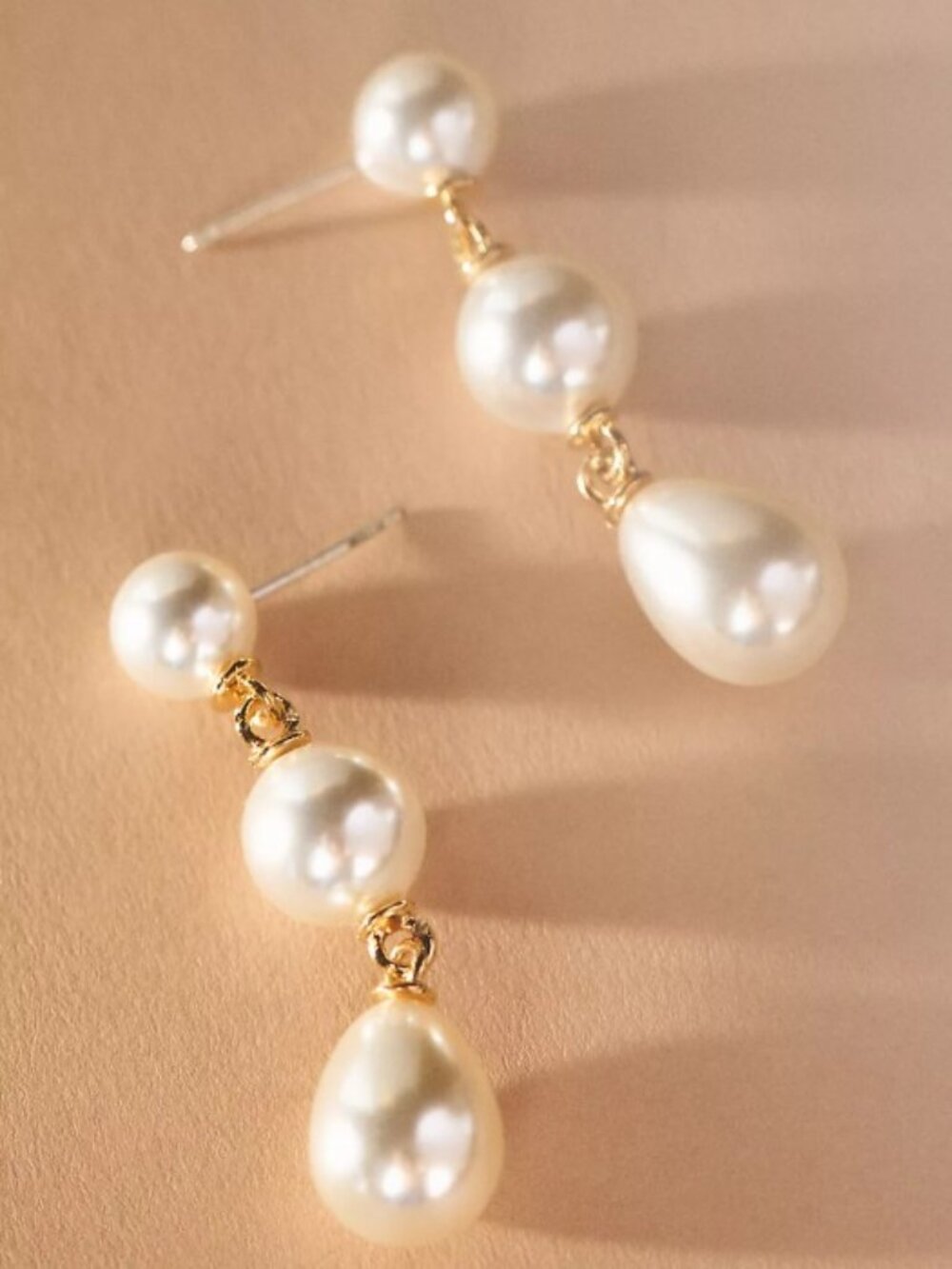 Studio Bride by A.B. Ellie Pearl Triple Drop Earrings